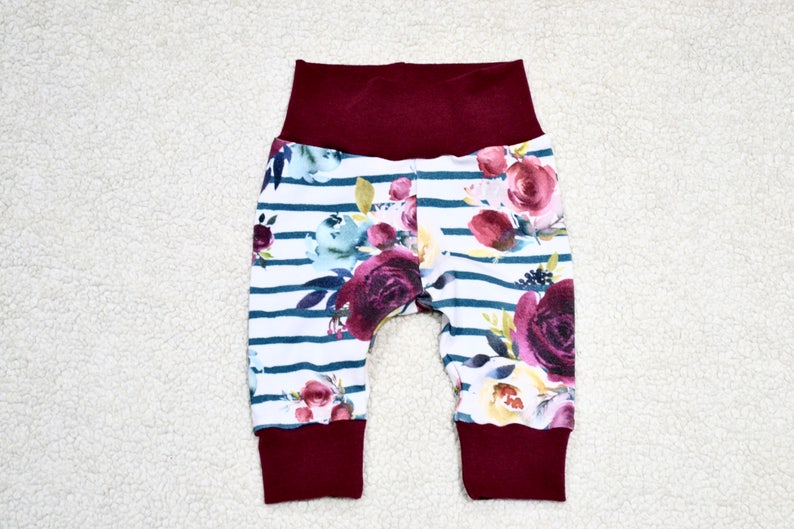 Baby Gift Baby Outfit Baby Girl Outfit Baby Set Take Home Outfit Floral Outfit Burgundy Red Baby Girl Set