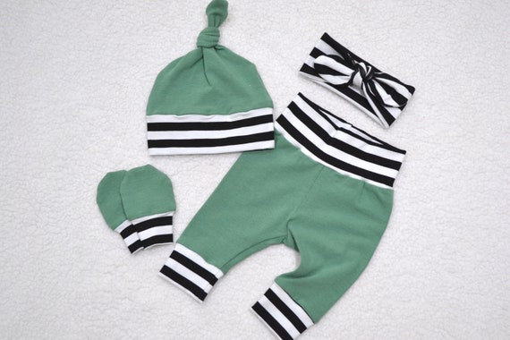 sage green baby boy outfit