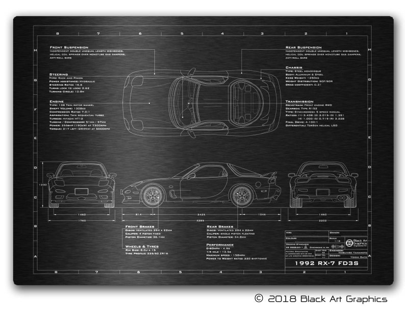 Mazda rx 7 blueprint