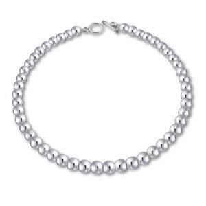 Sterling Silver Ball Beads Necklace, Classic Necklace, Heirloom Necklace, available in 3mm, 6mm, 8mm, 10mm 12mm & 3 Lengths