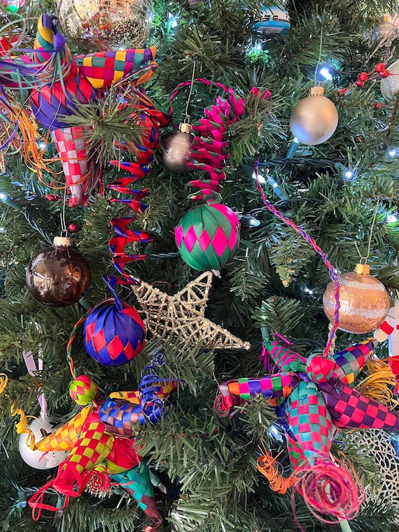 Handwoven Ornaments Made of Palm Tree Leaves. Ecofriendly Etsy