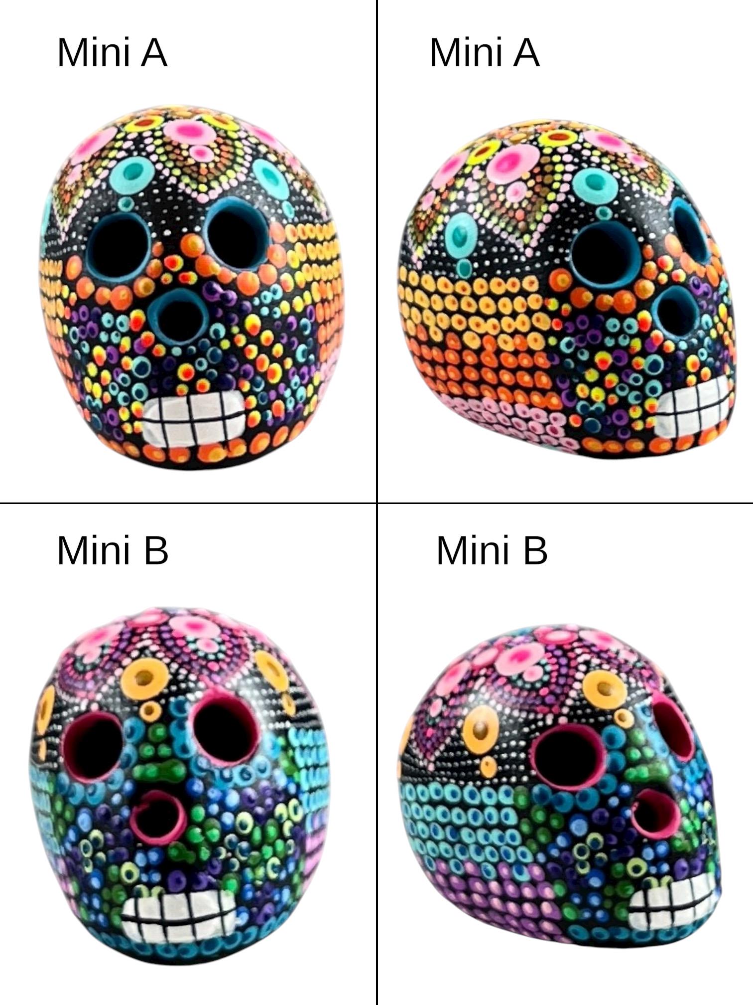 手描き粘土シュガースカル：メキシコの死者の日の装飾 - Etsy 日本
