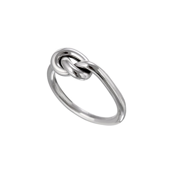 Sterling Silver Handmade Single Knot Ring, Sailor Knot, Love Knot, Friendship Knot, Promise Ring