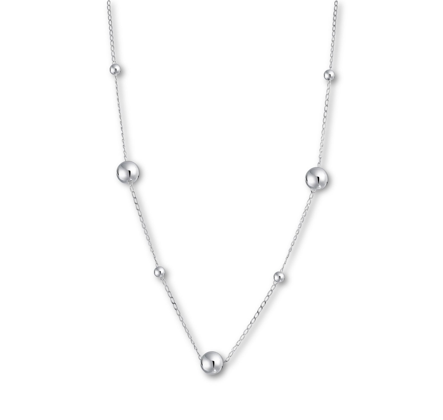 Collane Palline Palle Sfere In Argento 925 - Foto 6