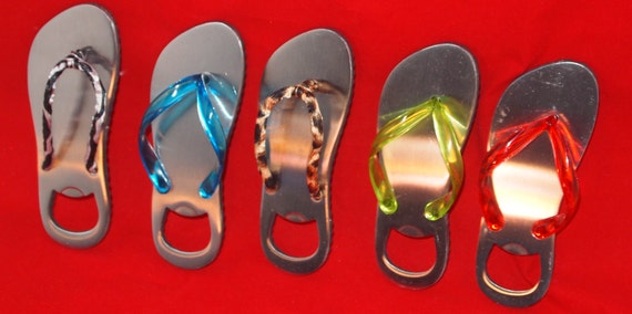 personalised flip flop bottle opener