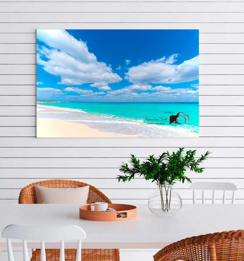 Beach House Wall Decor Large Metal Print Wall Art Bahamas Etsy