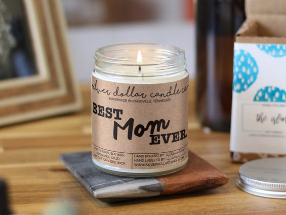 Best Mom Ever Candle | Birthday Gift for Mom | Mason Jar Soy Candle