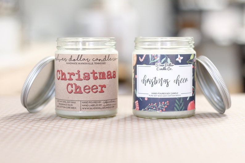 Christmas Cheer 8oz Scented Soy Candle Christmas Gifts  Etsy