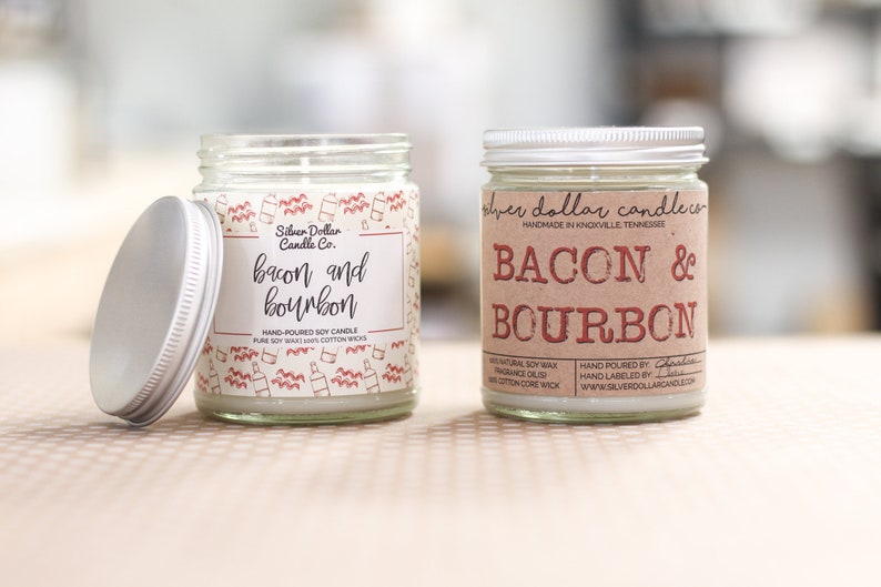 Bacon & Bourbon Candle - Dad Christmas, Man Candle, For Dad, Dad, Gifts for Dad, Man Candles, Gift for him, dad gifts 