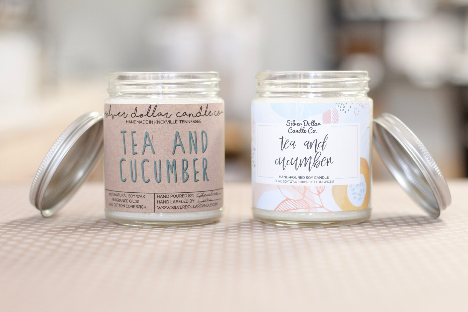 Tea & Cucumber Scented Candle 8oz Mom Gift Gifts for Her Etsy