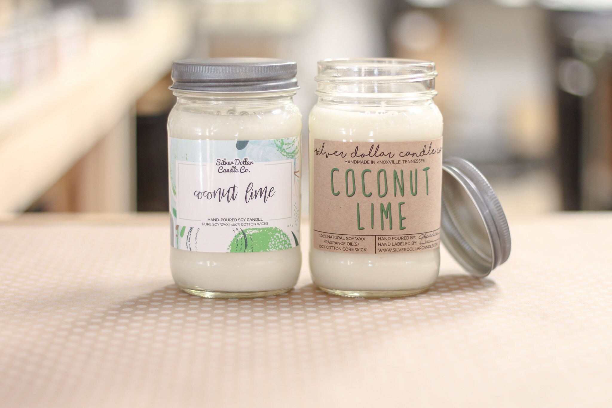 3-Wick Candle Amazing Scent! Soy Candle Handmade Coconut Lime Verbena 