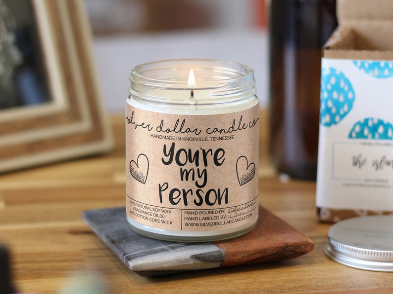 You're My Person Scented Candle | Christmas Boyfriend Gifts, Mom gift, Greys Anatomy, Girlfriend Christmas, boyfriend, for her 