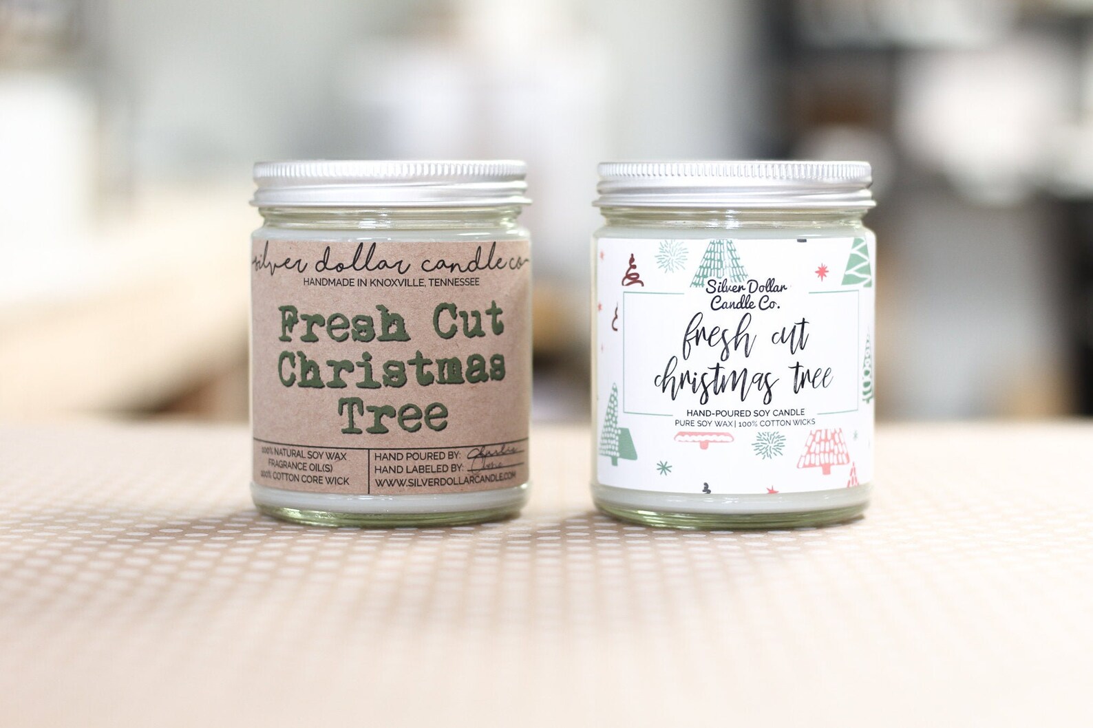 Fresh Cut Christmas Tree Christmas Scented Candle Christmas Etsy