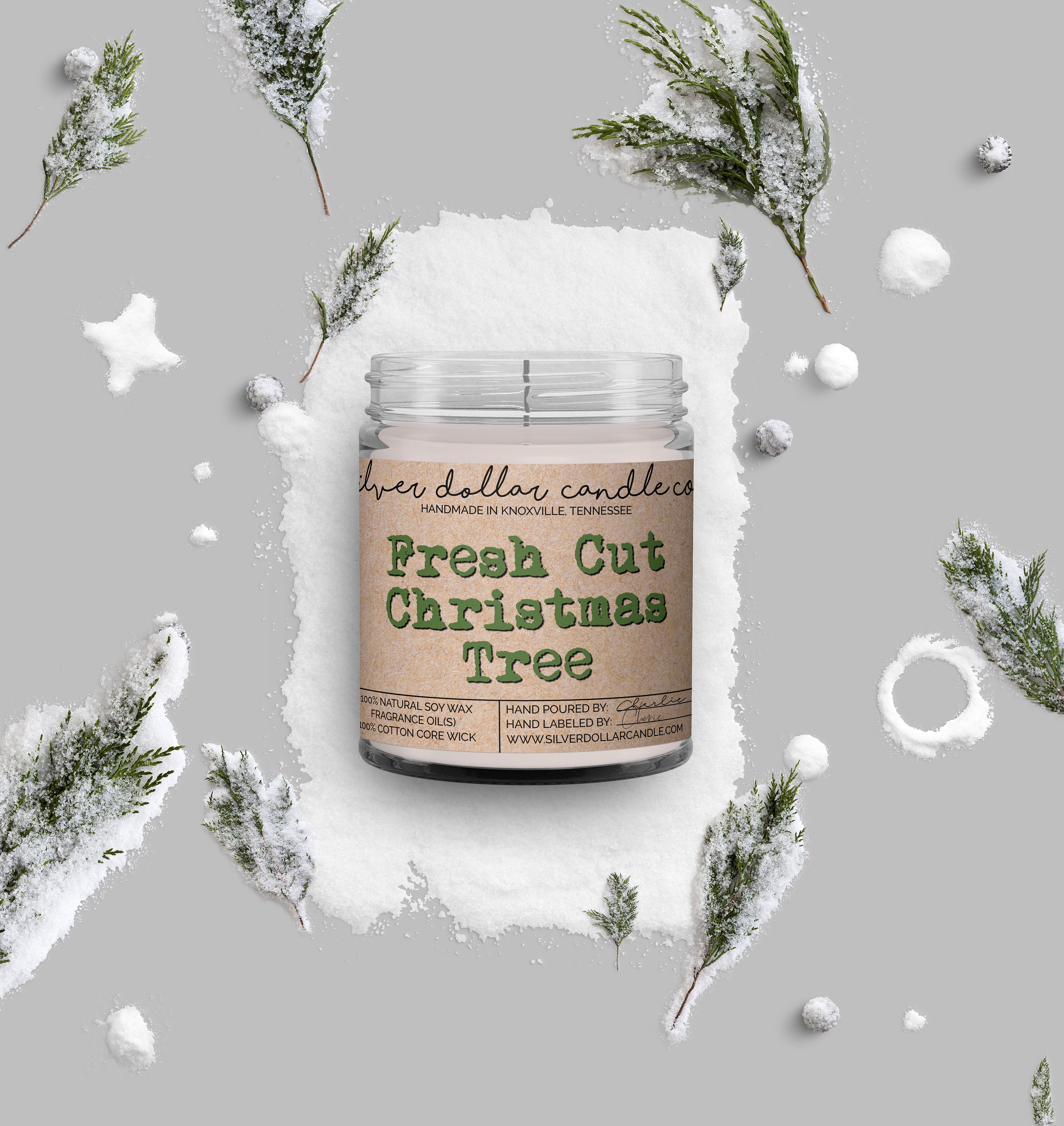 Fresh Cut Christmas Tree Christmas Scented Candle Christmas Etsy