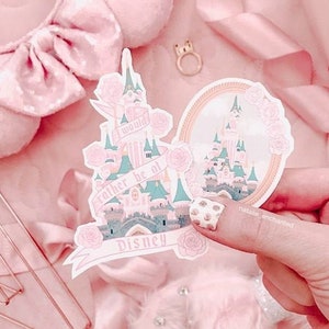 I'd Rather Be At Disneyland Sticker - Park Castle Sticker - ONE sticker only - Pink Castle Sticker - Princess Stickers - Fairytale Castle