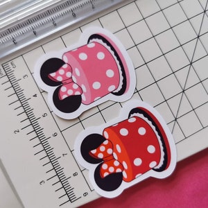 Custom Minnie Birthday Sticker Birthday Cake Stickers Add Your Age Custom Cake Stickers Birthday Card Stickers Birthday Gift Sticker image 6