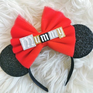 Custom Name Bow Personalised Minnie Mouse Ears Minnie Mouse Ears by LubyandLola image 9