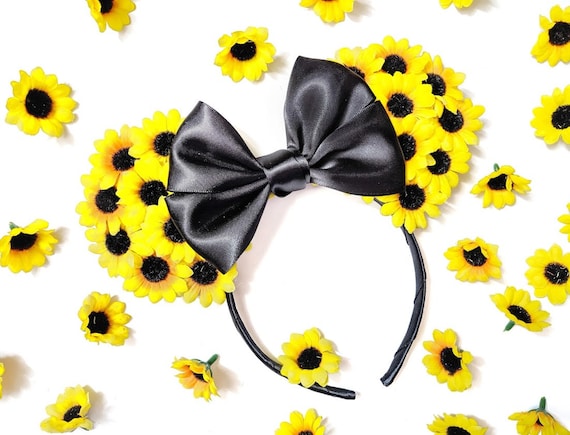 Sunflower Minnie Mouse Ears - Daisy Ears - Festival  display picture 3