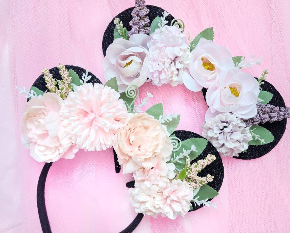 ?️?Floral Minnie Mouse Ears Minnie Mouse Floral Ear Headband by BaubleBar | Disney Store main image 2