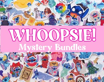 Whoopsie! Surprise Stitch Sticker Bundles - 3 - 5 -10 - 15 - 20 Stickers - Mystery Sticker Bundle - Sticker Set