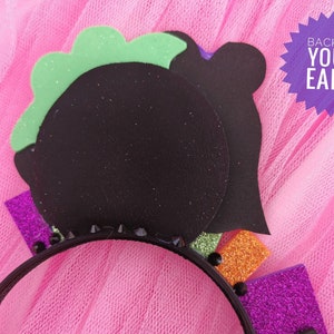 Ghost Mickey Ears Pink Halloween Minnie Mouse Ears Pink Pumpkin Mickey Headband Happy Halloween Headband Mouse Ears by LubyandLola image 2