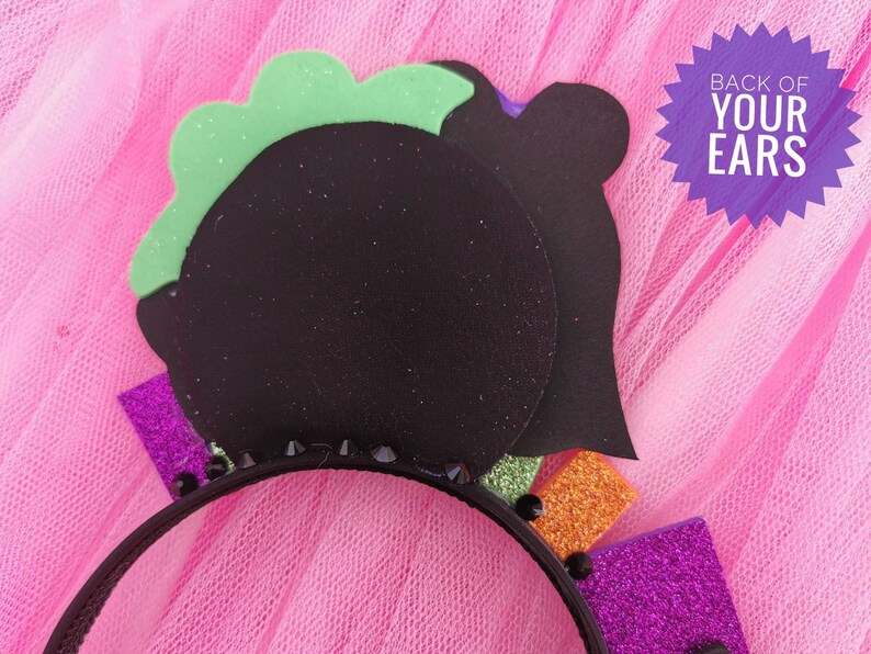 Ghost Mickey Ears Pink Halloween Minnie Mouse Ears Pink Pumpkin Mickey Headband Happy Halloween Headband Mouse Ears by LubyandLola image 2