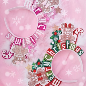 Buy Various Colours Deluxe Gingerbread Merry Christmas Ears ...