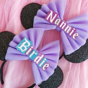 Custom Name Bow Personalised Minnie Mouse Ears Minnie Mouse Ears by LubyandLola image 3