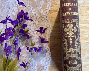 Das Andenken der Freundschaft, 1850, 1.Auflage antiquarisches Vintages seltenes Buch