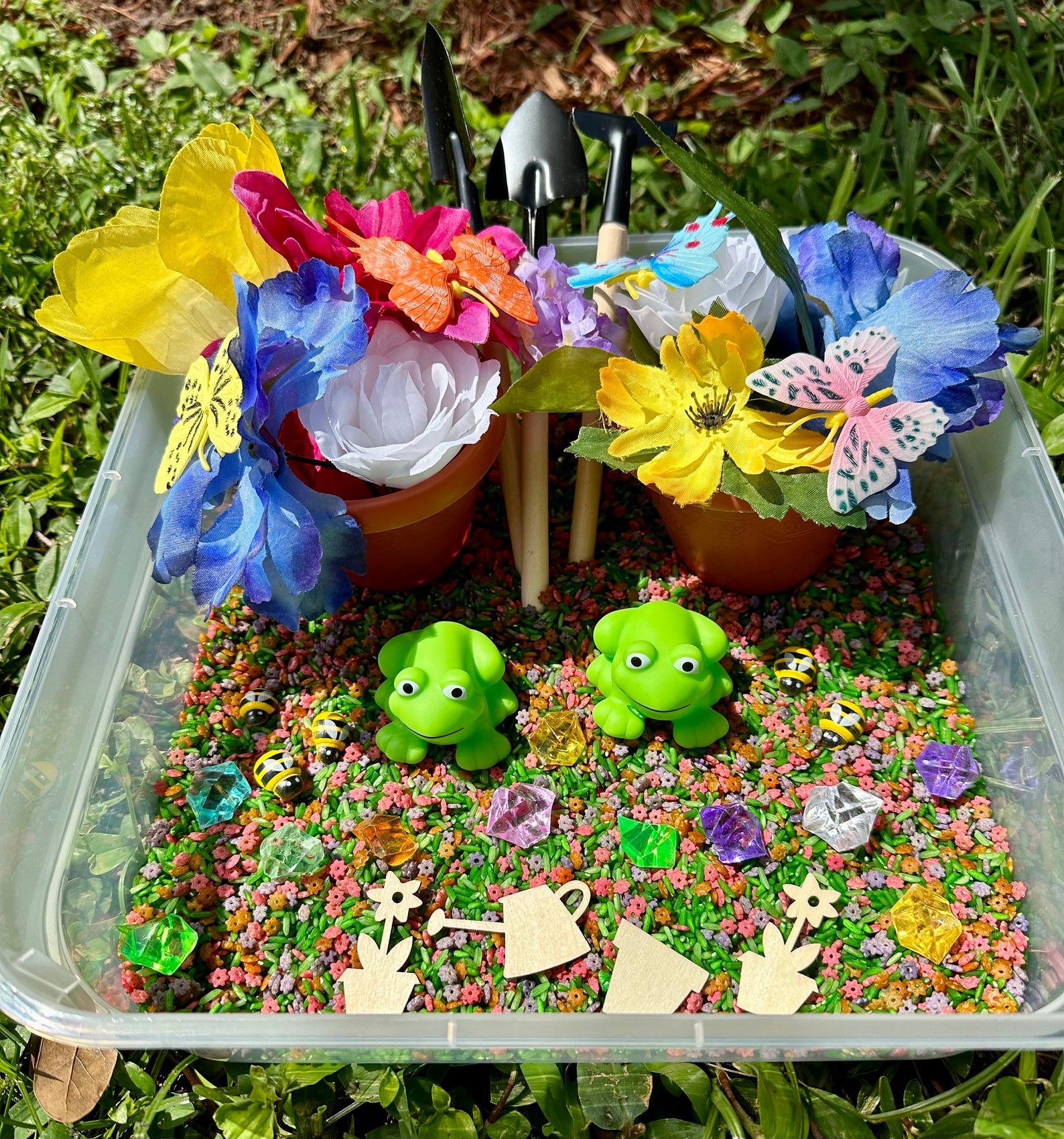 Gardening Sensory Bin Garden Sensory Kit Flower Sensory Bin Preschool