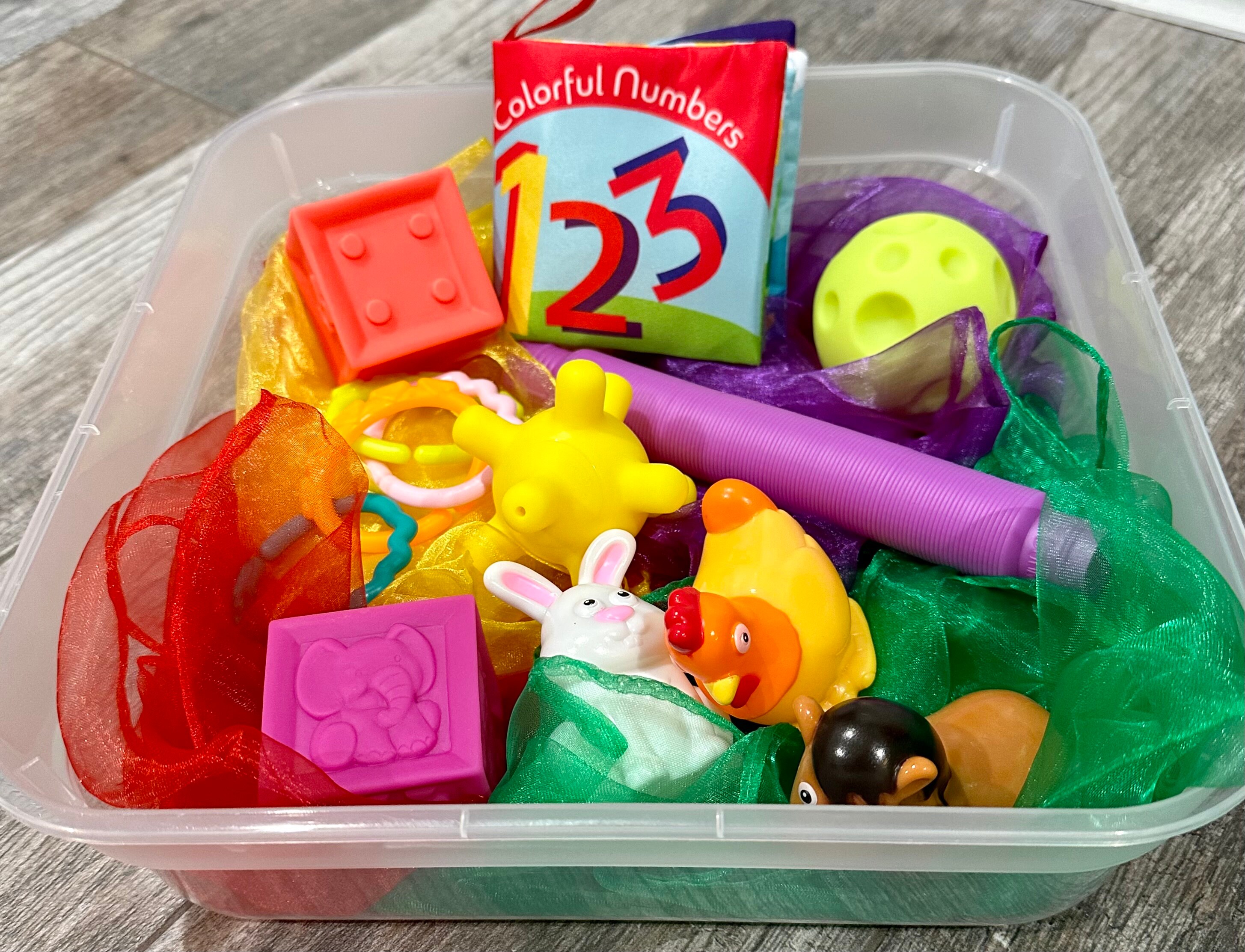 Baby Sensory Bin Baby Sensory Kit Toddler Sensory Bin Sensory Play