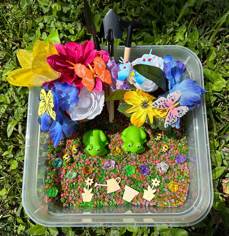 Gardening Sensory Bin Garden Sensory Kit Flower Sensory Bin Preschool Sensory Bin Sensory Play