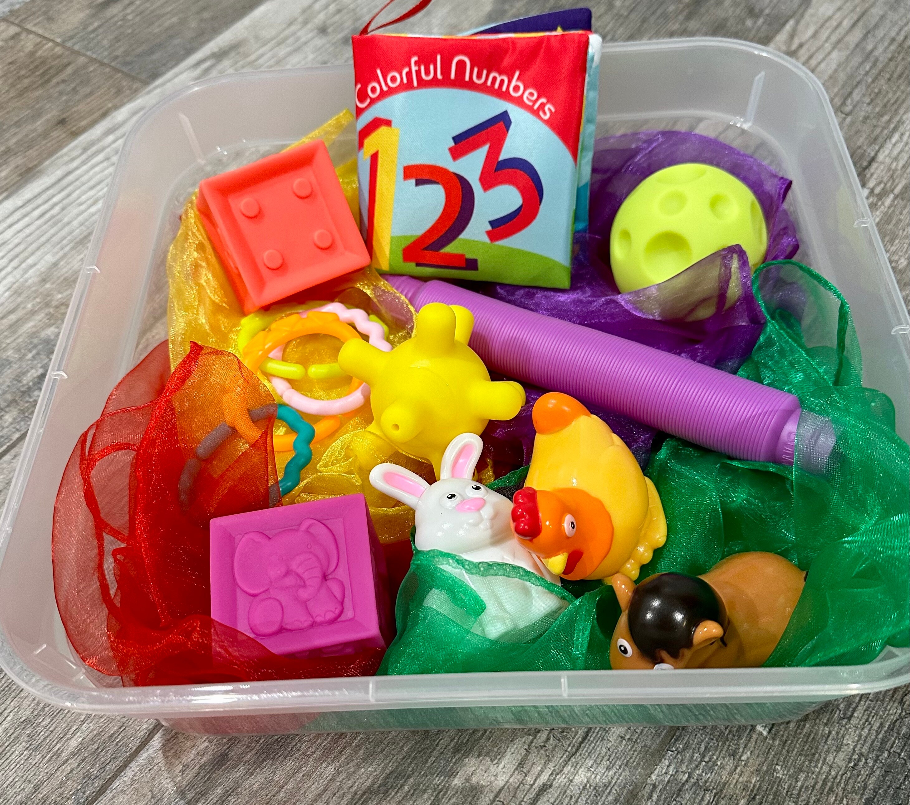 Baby Sensory Bin Baby Sensory Kit Toddler Sensory Bin Sensory Play