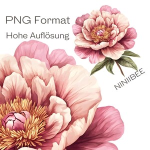 12 種類のビンテージ花、クリップアート、印刷可能なクリップアート、高品質の PNG、デジタル ダウンロード、透明な背景、デジタル ステッカー