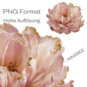 12 個の白とピンクの花、クリップアート、結婚式、高品質の PNG、デジタル ダウンロード、透明な背景、デジタル ステッカー