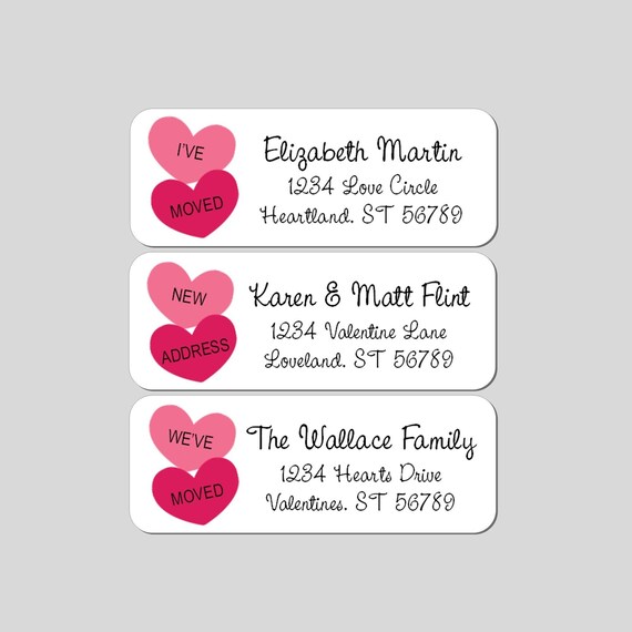 We Moved Address Labels New Home Return Address Label - Etsy