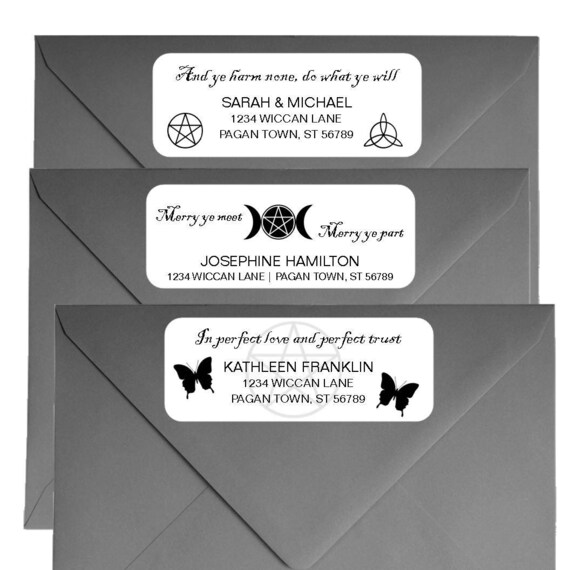 printed return address labels personalized
