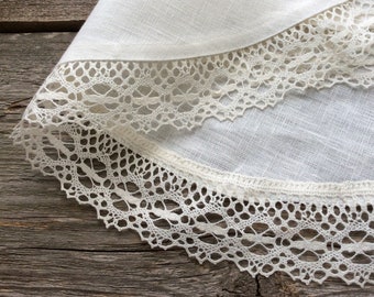 Nappe ronde de Pâques de toile de linge
