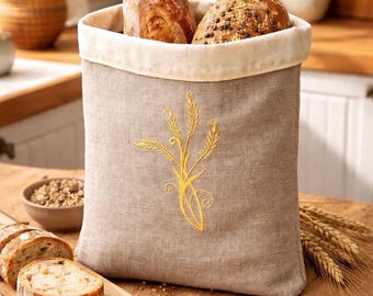 Sac à pain en cire d'abeille XL Emballage alimentaire réutilisable