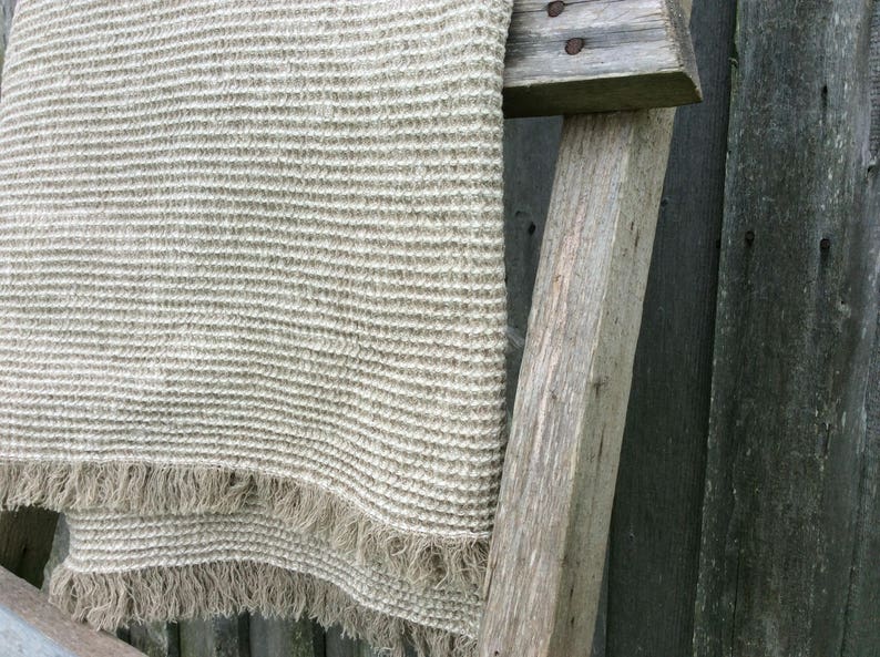 Linen throw blanket Rustic Linen Coverlet Linen Bedspread Summer Blanket Softened Linen Bedding