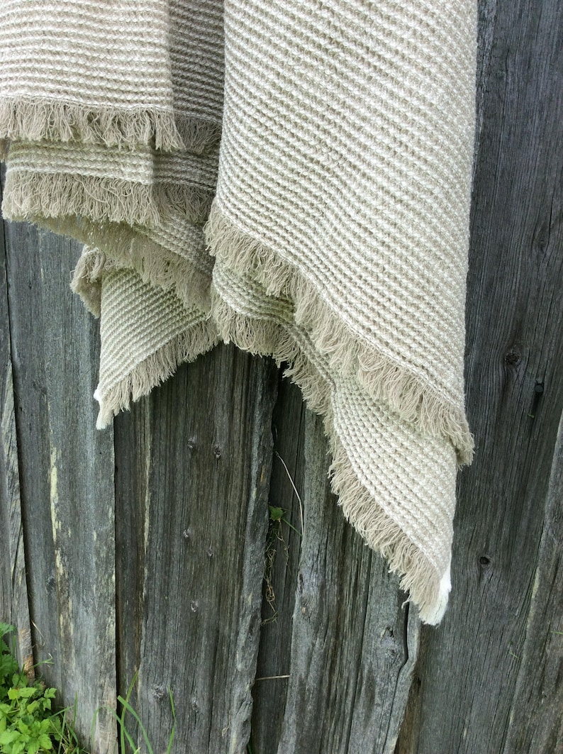 Linen throw blanket Rustic Linen Coverlet Linen Bedspread Summer Blanket Softened Linen Bedding