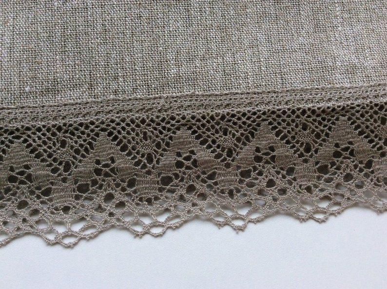 Burlap table runner Wedding Table Runner Rustic Table runner Wedding decor Natura linen lace runner Gray table runner Custom table runner