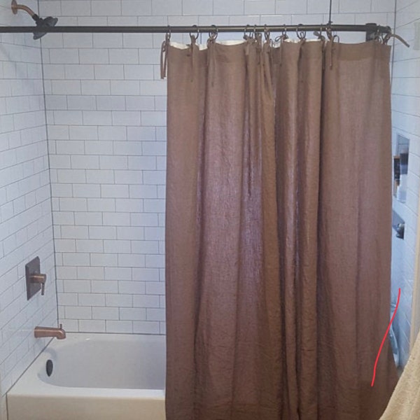 Extra Long Shower Curtain Etsy