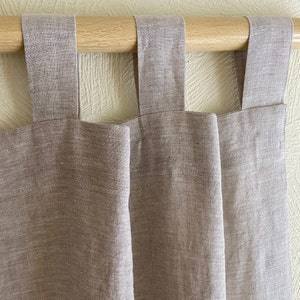 Linen shower curtain Extra long
