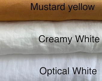 White Linen Curtain Panel: Washed Linen, Eco-Friendly