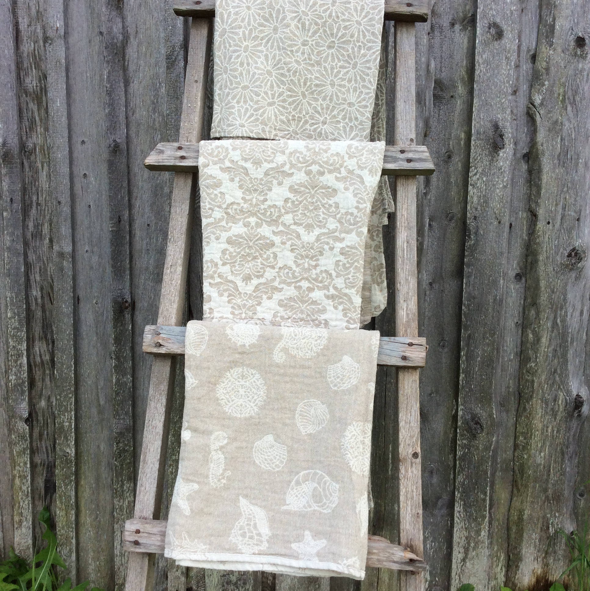 Organic Linen Towels set Softened Linen bath Sheets Rustic Etsy