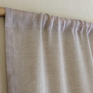 Linen curtains rod pocket Extra long curtains