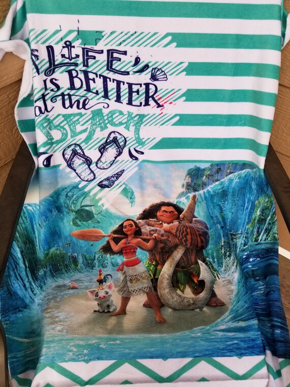 Moana inspiré Disney serviette de plage, serviette de plage ... Moana inspiré Disney serviette de plage, serviette de plage ...