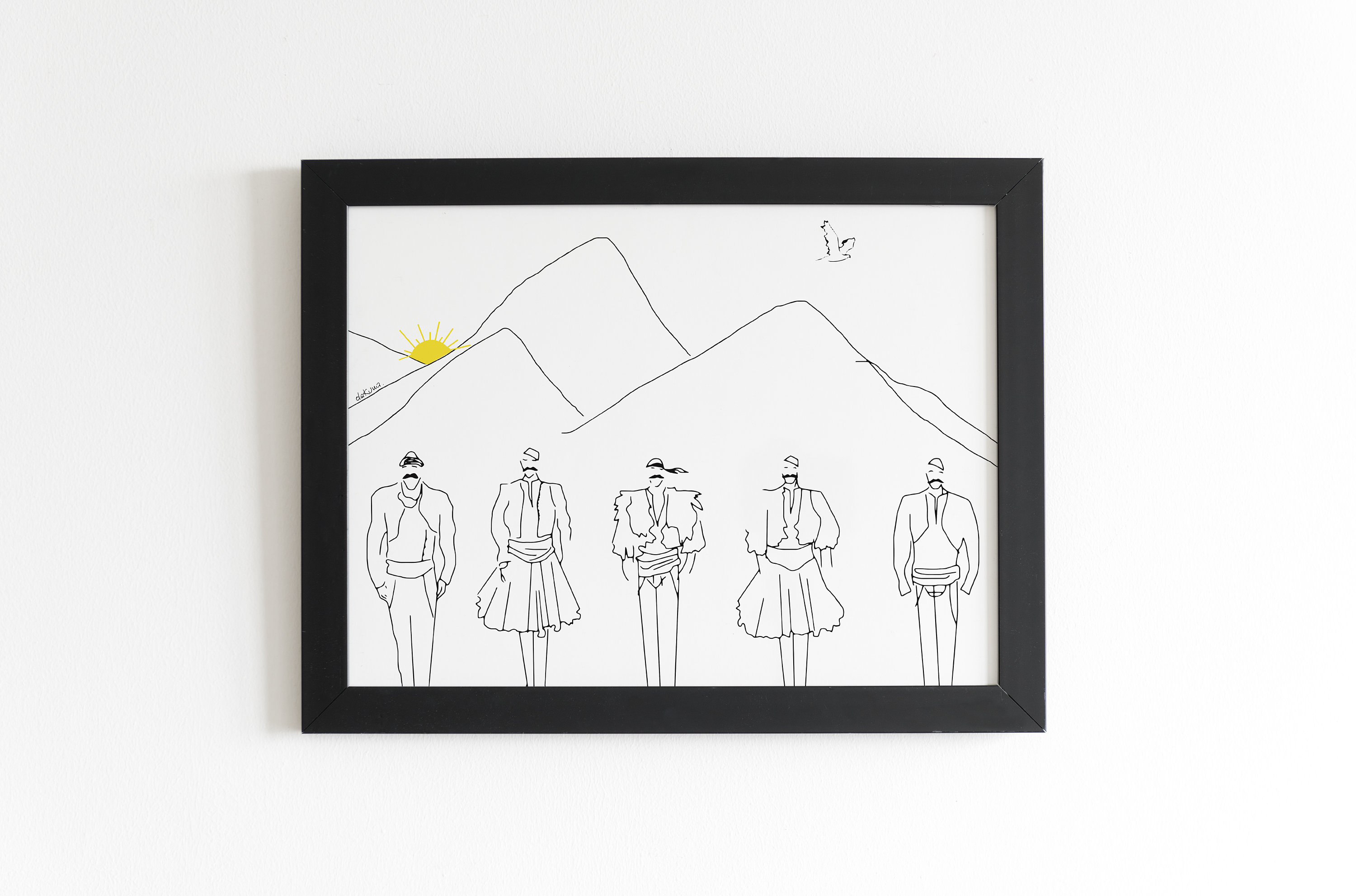 United Brothers / Minimal Print / Albaninas / Art Etsy