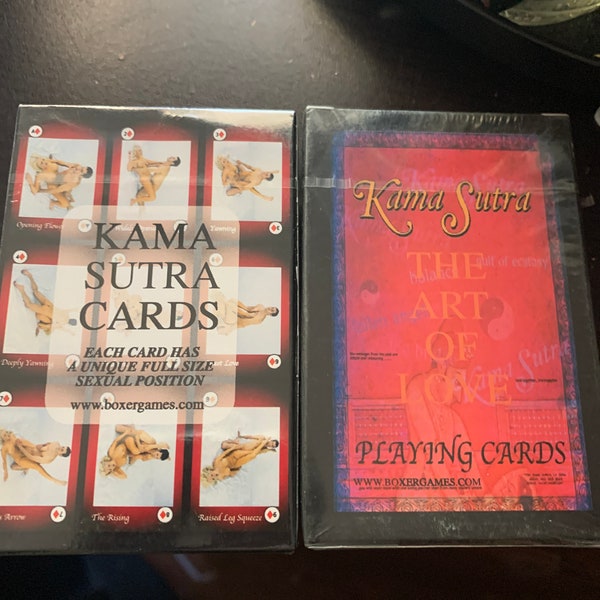 Kama Sutra sex positions playing cards UNIQUE out of production Classic  lovers gift novelty gift  ADULTS ONLY